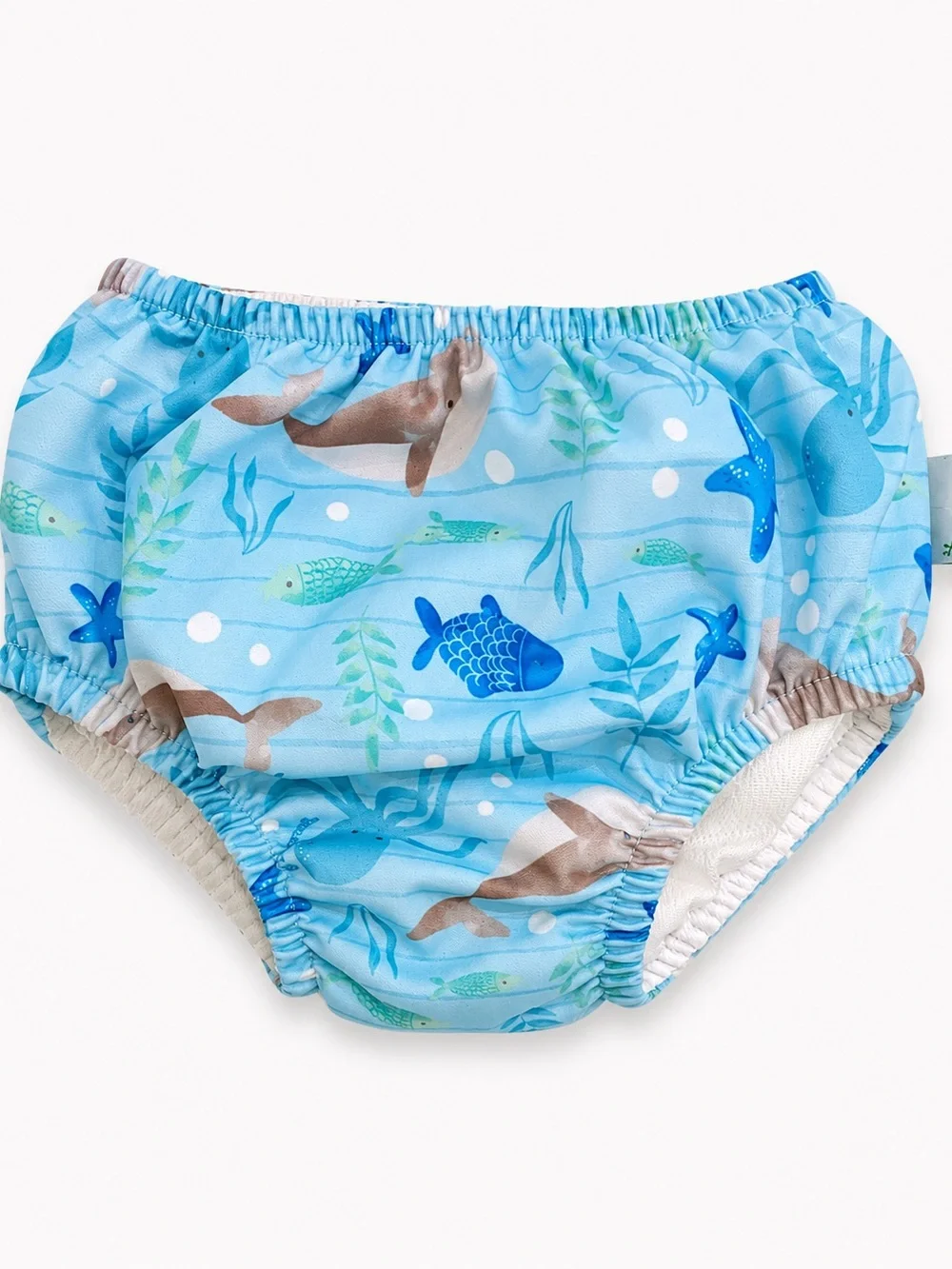 Green Sprouts Baby Ocean Print Reusable Swim Diaper 9-12M